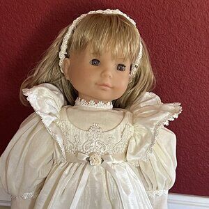 Gotz Puppe Doll Starshine Facial Mold Soft Body 22" Blonde Brown Eyes Adeline?